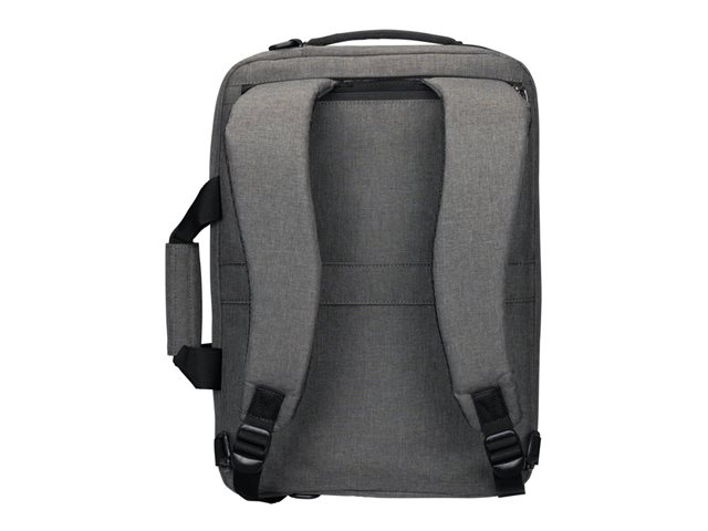 15-16- HYBRID BRIEFCASE BACKPACK - GREY