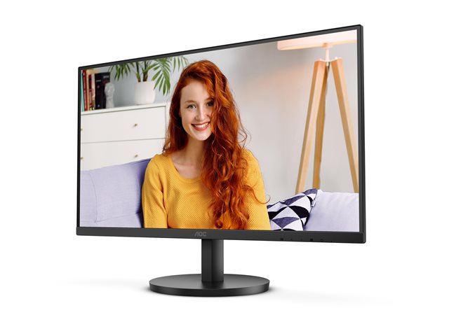 AOC U27B3A - LED monitor - 27\" - 3840 x 2160 4K UHD (2160p) @ 60 Hz - IPS - 350 cd/m² - 1000:1 - HDR10 - 4 ms - 2xHDMI, DisplayPort - speakers - black