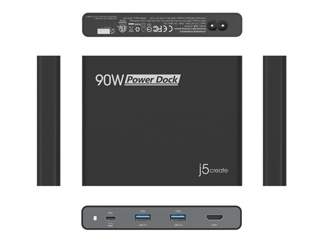 90W Built in USB-C Travel Dock - UK