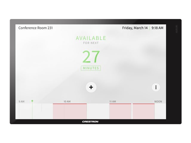 Crestron TSW-770-GV-B-S - Control panel with touch screen - 7\", wall mount - wired - 10/100 Ethernet - smooth black - government - TAA Compliant