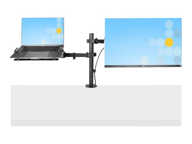Startech Monitor Arm with Laptop Tray, Adjustable