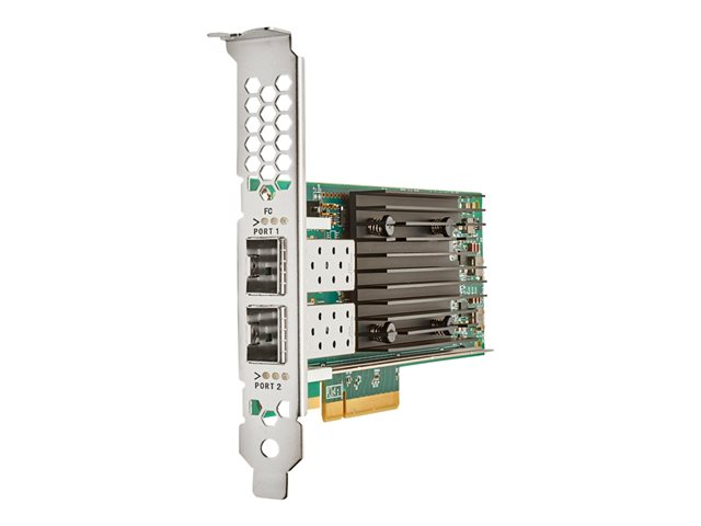 HPE SN1700Q - Host bus adapter - PCIe 4.0 x8 low profile - 64Gb Fibre Channel (Short Wave) x 2 - for Alletra 4120
