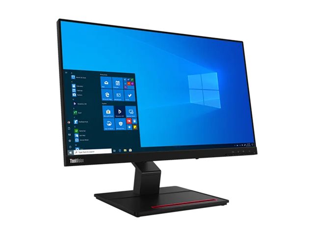Lenovo ThinkVision T24t-20 - LED monitor - 24\" (23.8\" viewable) - touchscreen - 1920 x 1080 Full HD (1080p) @ 60 Hz - IPS - 300 cd/m² - 1000:1 - 4 ms - HDMI, DisplayPort, USB-C - raven black - Campus