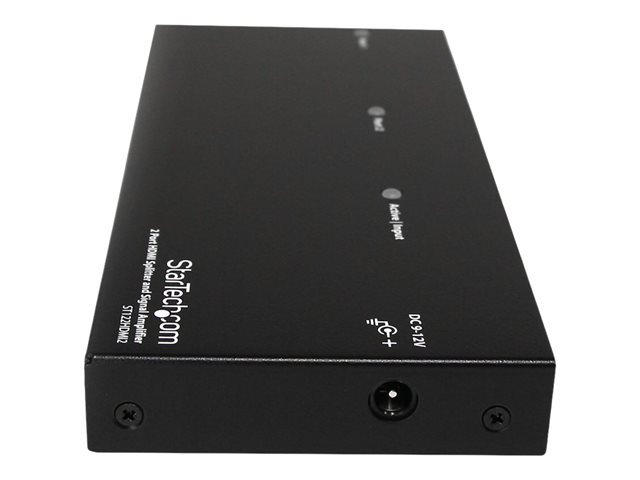 StarTech.com HDMI Splitter 1 In 2 Out - 1080p - 2 Port - Signal Amplifier - Rugged - HDMI Multi Port - HDMI Audio Splitter (ST122HDMI2) - Video/audio splitter - 2 x HDMI - desktop - for P/N: SVA12M2NEUA, SVA12M5NA