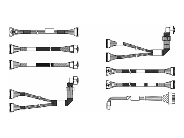 ThinkSystem SR650 V3 2.5\" Chassis Front BP3 Gen5 NVMe Cable Kit