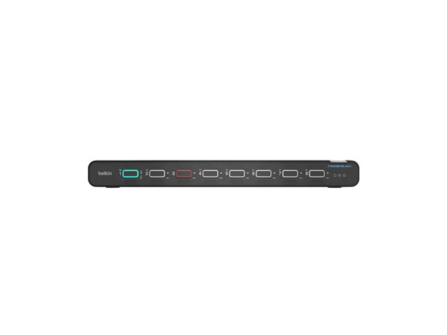 Belkin Universal Secure - 2nd Generation - KVM / audio switch - 8 x KVM / audio - 1 local user - desktop, rack-mountable - TAA Compliant