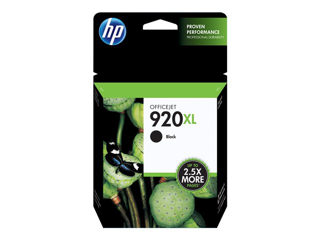HP 920XL - High Yield - black - original - ink cartridge - for Officejet 6000, 6000 E609a, 6500, 6500 E709a, 6500A, 6500A E710a, 7000 E809a, 7500A