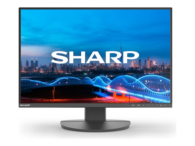 Sharp MultiSync EA241W - EA Series - LED monitor - 24\" - 1920 x 1200 @ 60 Hz - IPS - 300 cd/m² - 1000:1 - 5 ms - HDMI, DVI-D, VGA, DisplayPort - speakers - black
