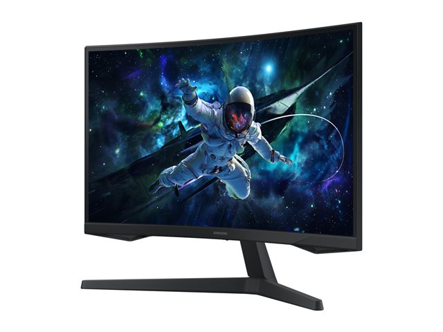 Samsung Odyssey G5 S27CG552EU - G55C Series - LED monitor - gaming - curved - 27\" - 2560 x 1440 QHD @ 165 Hz - VA - 300 cd/m² - 2500:1 - HDR10 - 1 ms - HDMI, DisplayPort - black