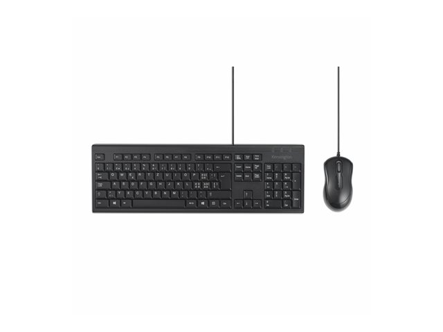 Kensington KM100 EQ - Keyboard and mouse set - USB - QWERTZ - Swiss