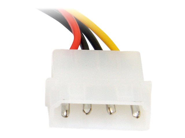 StarTech.com 6in 4 Pin LP4 to Right Angle SATA Power Cable Adapter - LP4 to SATA - 6in LP4 to SATA Cable - 4 pin to SATA - Power adapter - SATA power (M) to 4 PIN internal power (M) - 15 cm - right-angled connector - for P/N: HSB13SATSASB, HSB1SATSASBA, HSB1SATSASVA, HSB3SATSASBA, HSB43SATSASB, HSB4SATSASBA