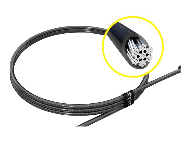 Kensington N17 Keyed Dual Head Laptop Lock for Wedge Shaped Slots - Security cable lock - 1.83 m