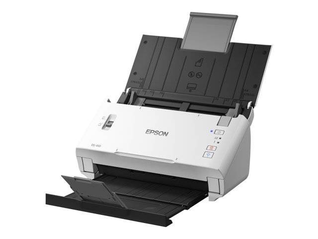 Epson WorkForce DS-410 - Document scanner - Contact Image Sensor (CIS) - Duplex - A4 - 600 dpi x 600 dpi - up to 26 ppm (mono) / up to 26 ppm (colour) - ADF (50 sheets) - up to 3000 scans per day - USB 2.0