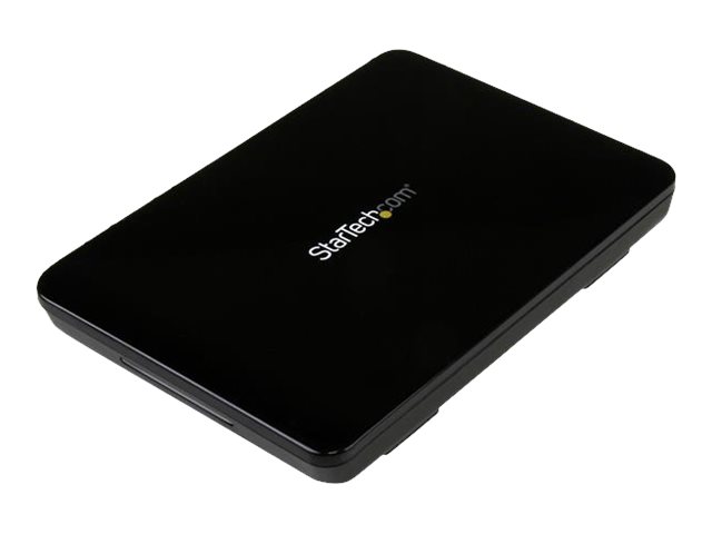 StarTech.com USB 3.1 (10Gbps) Type-C Enclosure - Tool-Free Enclosure - External Hard Drive Enclosure for 2.5in SATA SSD/HDD (S251BPU31C3) - Storage enclosure - 2.5" - SATA 6Gb/s - USB 3.1 (Gen 2) - black