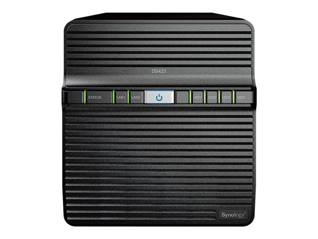 Synology Disk Station DS423 - NAS server - 4 bays - SATA 6Gb/s - RAID JBOD, RAID 0, 1, 5, 6, 10 - RAM 2 GB - Gigabit Ethernet - iSCSI support
