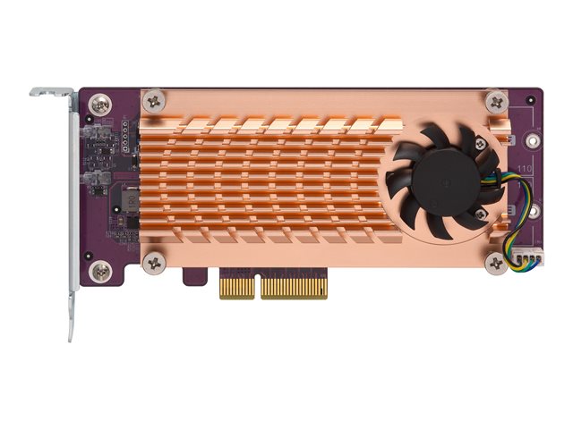 QNAP QM2-4P-384 - Storage controller - PCIe 3.0 - low profile - PCIe 3.0 x8 - for QNAP TS-1273, 1277, 473, 677, 873, 877, 977, EC1280, TVS-2472, 473, 673, 872, 873, 882