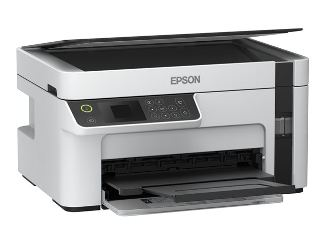 Epson EcoTank ET-M2120 - Multifunction printer - B/W - ink-jet - A4/Legal (media) - up to 15 ppm (printing) - 150 sheets - USB, Wi-Fi - white