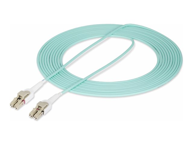 StarTech.com 5m (15ft) LC to LC (UPC) OM4 Switchable Fiber Optic Cable 50/125�m, 100G Networks, Toolless Polarity Switching, Low Insertion Loss - LSZH Fiber Patch Cord (450FBLCLC5SW) - Patch cable - LC/UPC multi-mode (M) to LC/UPC multi-mode (M) - 5