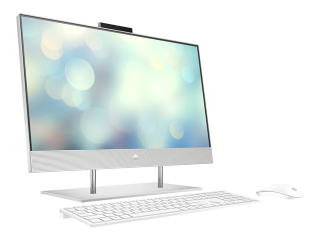 HP 24-dp1021nb - All-in-one - Core i7 1165G7 / 2.8 GHz - RAM 16 GB - SSD 512 GB - NVMe, HP Value - Iris Xe Graphics - GigE - WLAN: 802.11a/b/g/n/ac, Bluetooth 5.0 - Win 11 Home Plus - monitor: LED 23.8\" 1920 x 1080 (Full HD) - natural silver - with H
