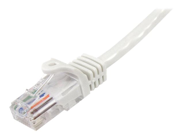 StarTech.com CAT5e Cable - 7 m White Ethernet Cable - Snagless - CAT5e Patch Cord - CAT5e UTP Cable - RJ45 Network Cable - Patch cable - RJ-45 (M) to RJ-45 (M) - 7 m - UTP - CAT 5e - snagless - white