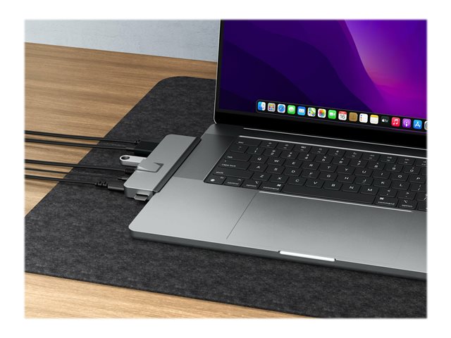 HyperDrive DUO Pro - Docking station - USB-C x 2 - HDMI, USB4 - 1GbE - for Apple MacBook Air (Early 2020, Late 2018, Mid 2017, Mid 2019, Mid 2022), MacBook Pro