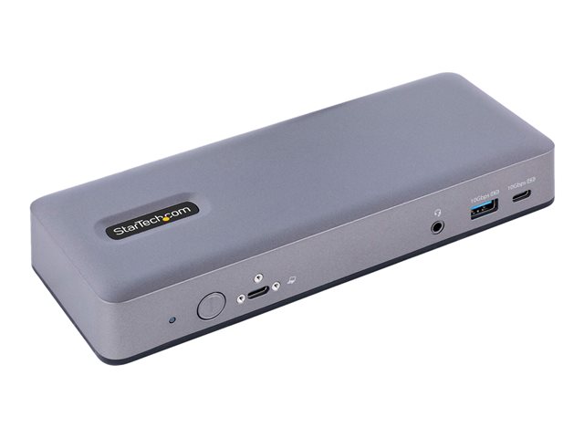 StarTech.com USB-C Docking Station - Multi Monitor HDMI/DP/DP Alt Mode USB-C Dock - 3x 4K30 / 2x 4K60 - 7-Port USB Hub - 60W Power Delivery - GbE - 3.5mm Audio - Works With Chromebook certified - Docking station - USB-C / Thunderbolt 3 / Thunderbolt 4 - 2 x DP, 2 x HDMI, USB-C - 1GbE - 60 Watt