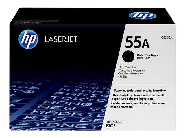 HP 55A - Black - original - LaserJet - toner cartridge (CE255A) - for LaserJet Enterprise MFP M525, P3015, LaserJet Enterprise Flow MFP M525