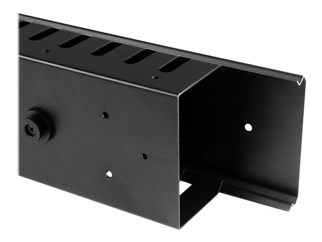StarTech.com Vertical Cable Organizer with Finger Ducts - Vertical Cable Management Panel - Rack-Mount Cable Raceway - 0U - 6 ft. (CMVER40UF) - Cable organizer - 1.83 m - black - 40U - for P/N: RK2537BKM, RK4242BK24, RK4242BK30