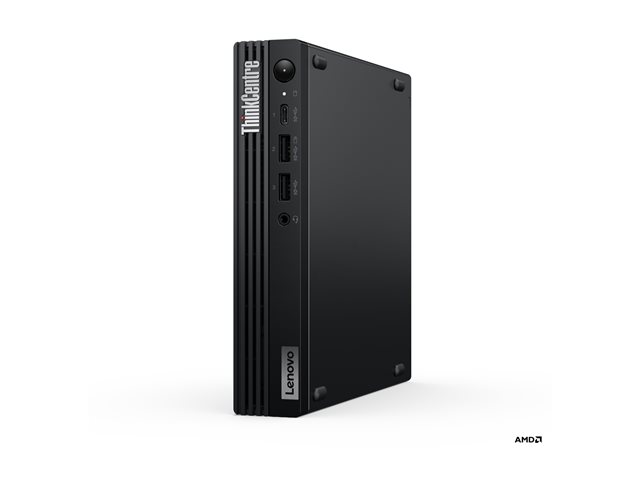 ThinkCentre M75q Gen 5, AMD Ryzen™ 5 8500GE (3.40GHz, 16MB), W11P64 EMEA WE (EN/FR/DE/IT/NL), 16.0GB, 1x512GB SSD M.2 2280 PCIe Gen4 TLC Opal, AMD Radeon™ 740M,BT 5.3,RZ616 2x2 AX, 65W, 1YR Premier NBD, USB, Traditional, Black-English (Euro), USB Cal
