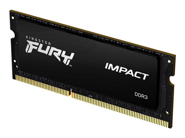 Kingston FURY Impact - DDR3L - kit - 16 GB: 2 x 8 GB - SO-DIMM 204-pin - 1866 MHz / PC3L-14900 - CL11 - 1.35 / 1.5 V - unbuffered - non-ECC - black
