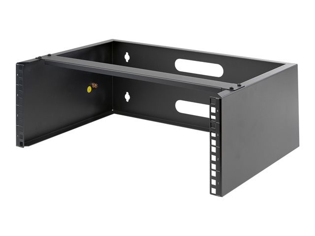 StarTech.com 4U Wall Mount Rack, 19\" Wall Mount Network Rack, 13.78 inch Deep (Low Profile), Wall Mounting Patch Panel Bracket for Network Switches, IT Equipment, 44lb (20kg) Capacity - Network Equipment Rack (WALLMOUNT4) - Network device mounting br