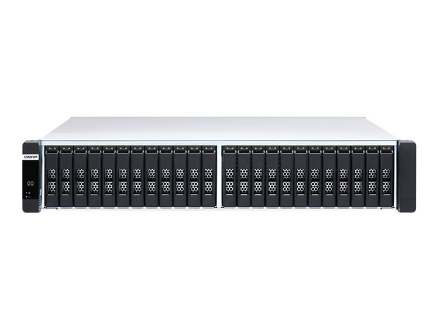 QNAP ES2486dc - NAS server - 24 bays - rack-mountable - SAS 12Gb/s - RAID RAID 0, 1, 5, 6, 10, 50, JBOD, 60, RAID TP - RAM 96 GB - Gigabit Ethernet / 10 Gigabit Ethernet - iSCSI support - 2U