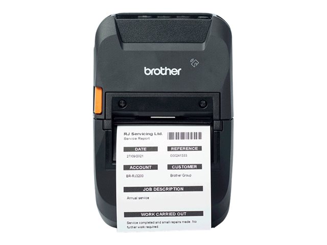 Brother RuggedJet RJ-3250WBL - Label printer - direct thermal - Roll (7.2 cm) - 203 dpi - up to 127 mm/sec - USB-C, NFC, Bluetooth 5.0, Wi-Fi(n)