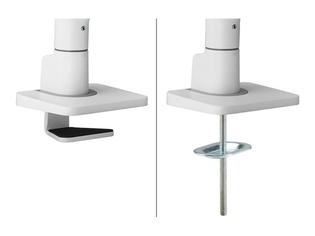 Neomounts DS70S-950WH1 - Mounting kit (desk mounting arm) - full-motion - for Monitor - aluminium - white - screen size: 17\"-49\"