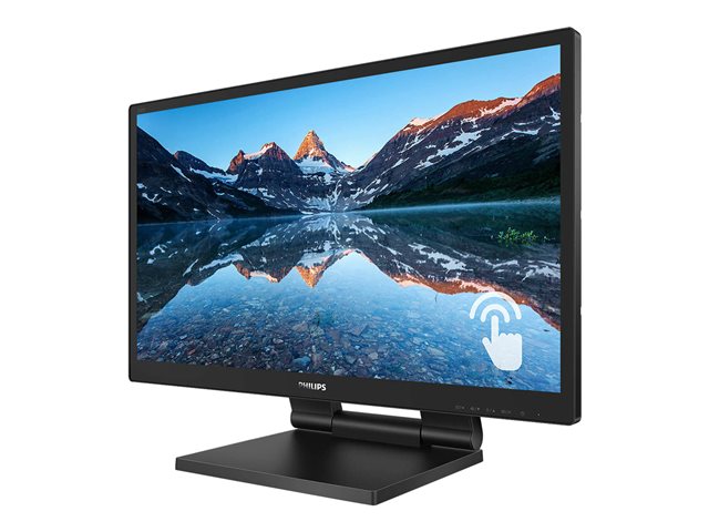 Philips 242B9T - LED monitor - 24\" - touchscreen - 1920 x 1080 Full HD (1080p) @ 60 Hz - IPS - 250 cd/m² - 1000:1 - 5 ms - HDMI, DVI-D, VGA, DisplayPort - speakers - black texture
