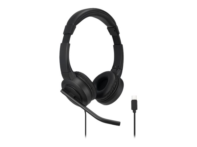 Kensington H1000 - Headset - on-ear - wired - USB-C - black