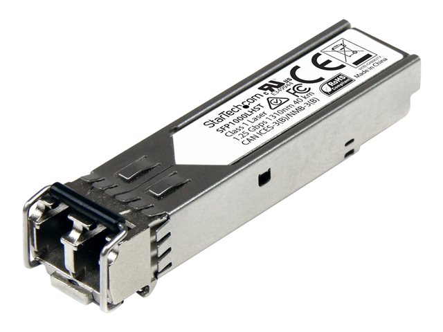 StarTech.com MSA Uncoded Compatible SFP Module, 1000BASE-LH, 1GbE Single Mode (SMF) Fiber Optic Transceiver, 1GE Gigabit Ethernet SFP, LC Connector, 40km, 1310nm, DDM, Mini GBIC Module - Lifetime Warranty (SFP1000LHST) - SFP (mini-GBIC) transceiver module - 1GbE - 1000Base-LH - LC single-mode - up to 40 km - 1310 nm
