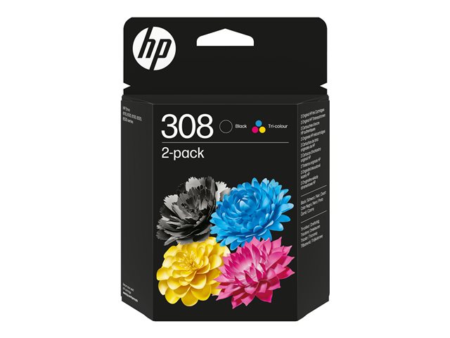 HP 308 Black/Tri-Color Ink blister Cartr
