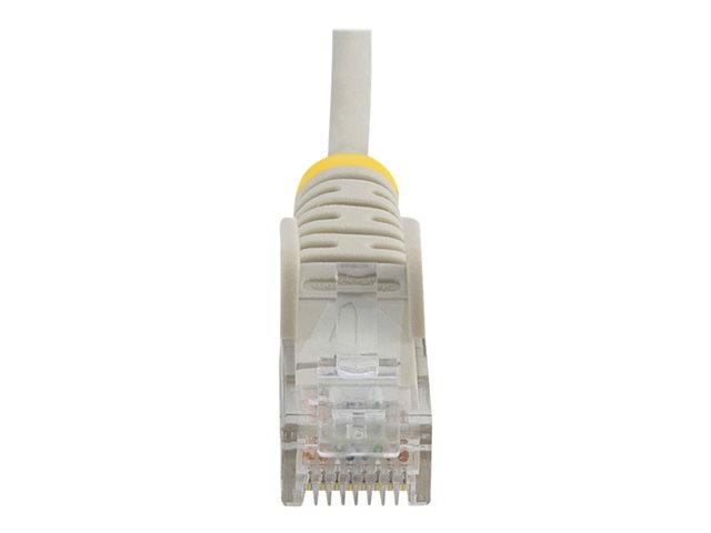 StarTech.com 2m Slim LSZH CAT6 Ethernet Cable, 10 Gigabit Snagless RJ45 100W PoE Patch Cord, CAT 6 10GbE UTP Network Cable w/Strain Relief, Grey, Fluke Tested/ETL, Low Smoke Zero Halogen - Category 6 - 28AWG (N6PAT200CMGRS) - Patch cable - RJ-45 (M) to RJ-45 (M) - 2 m - CAT 6 - snagless - grey