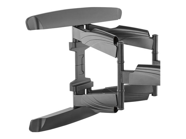 StarTech.com TV Wall Mount supports up to 70 inch VESA Displays, Low Profile Full Motion Universal TV Flat Screen Wall Mount Heavy Duty Adjustable Tilt/Swivel Articulating Arm Bracket - Cable Management (FPWARTB2) - Mounting kit (wall mount, wrench, 2 vertical brackets, 2 horizontal brackets) - for TV - plastic, steel - black - screen size: 32\"-70\" - wall-mountable - for P/N: HDMIPLATE