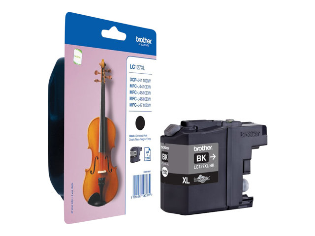Brother LC127XLBK - Super High Yield - black - original - ink cartridge - for Brother DCP-J4110DW, MFC-J4410DW, MFC-J4510DW, MFC-J4610DW, MFC-J4710DW