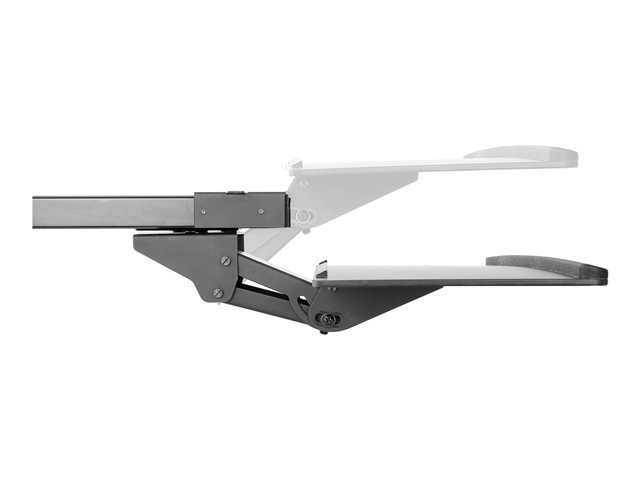StarTech.com Under Desk-Mount Keyboard Tray - 26.4? Wide - Adjustable - Ergonomic Slide-Out Keyboard Shelf with Tilt and Swivel (KBTRAYADJ) - Keyboard drawer - under-desk mountable - black - for P/N: ARMBARDUOV, ARMBARTRIO2, ARMDUALSS, ARMDUALV, LTRISERP, MONSTADJDL, MONSTADQI