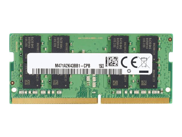HP - DDR4 - module - 8 GB - SO-DIMM 260-pin - 3200 MHz / PC4-25600 - 1.2 V - unbuffered - non-ECC - for EliteBook 640 G9, 650 G9, 655 G9, 835 G8, 845 G8, 855 G8, ProBook 455 G9, 450 G9, 635 Aero G8, 655 G9, ProBook x360 435 G9, ZBook 15v G5 Mobile Workstation (non-ECC), Power G8 (non-ECC), ZBook Firefly 14 G8 (non-ECC), ZBook Fury 15 G7 (non-ECC), Fury 15 G8 (non-ECC), 17 G7 (non-ECC), 17 G8 (non-ECC)