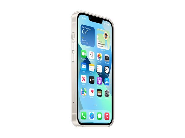 Apple - Back cover for mobile phone - MagSafe compatibility - polycarbonate - clear - for iPhone 13