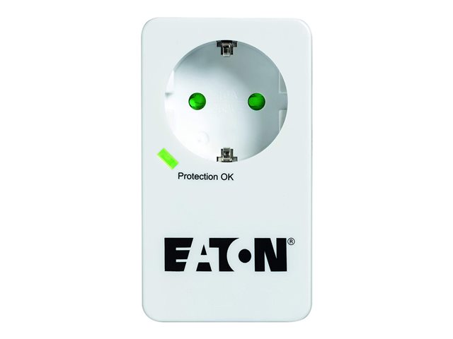 Eaton Protection Box 1 Tel@ DIN - Surge protector - AC 220-250 V - 4000 Watt - output connectors: 1 - white