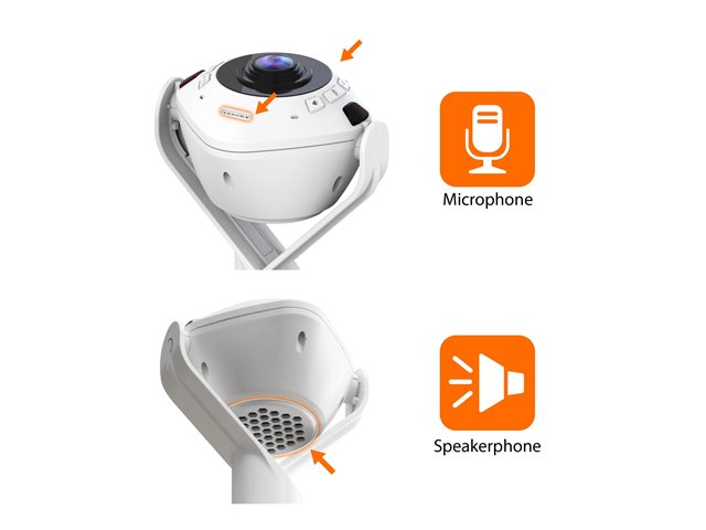 360 AI-Powered Webcam with Speakerphone