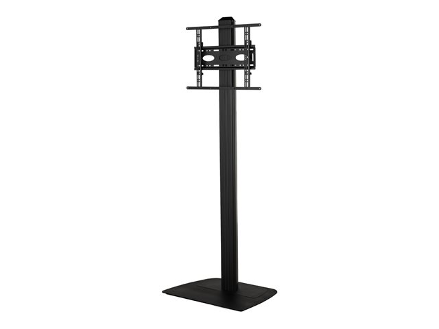 B-TECH PRO Install BT8582 - Stand - for flat panel - single column - steel - black - screen size: up to 55\" - floor-standing