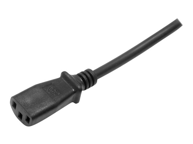 StarTech.com 3m (10ft) Computer Power Cord, 18AWG, EU Schuko to C13 Power Cord, 10A 250V, Black Replacement AC Cord, TV/Monitor Power Cable, Schuko CEE 7/7 to IEC 60320 C13 Power Cord - PC Power Supply Cable (713E-3M-POWER-CORD) - Power cable - power CEE 7/7 (P) angled to power IEC 60320 C13 - AC 250 V - 10 A - 3 m - molded - black