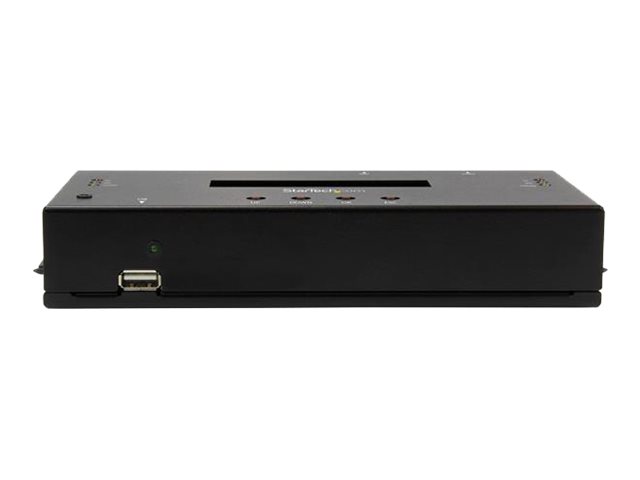 StarTech.com 1:1 Hard Drive Duplicator and Eraser for 2.5\"/ 3.5\" SATA (I/II/III) & SAS (I/II) HDD SSD - LCD & RS-232 - Cloner & Wiper (SATSASDUPE11) - Solid state / hard drive duplicator - 1 bays (SATA-600 / SAS-2)