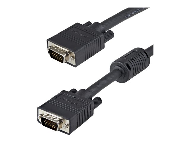 StarTech.com 15m Coax High Resolution Monitor VGA Cable HD15 M/M - VGA cable - HD-15 (VGA) (M) to HD-15 (VGA) (M) - 15 m - molded - black